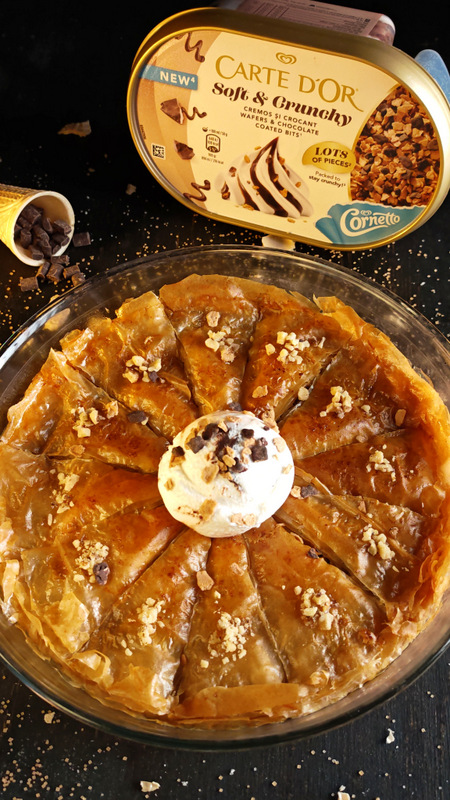 Baclava cu nucă și înghețată Carte d'Or - Desertul delicios care te cucerește