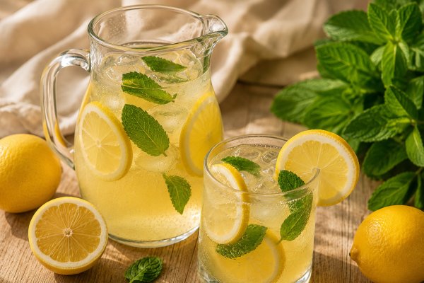 Limonada cu miere si menta