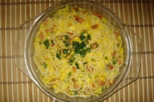 Spaghete Carbonara cu vin