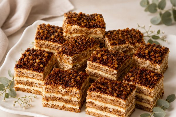 Prajitura cu nuca si crema