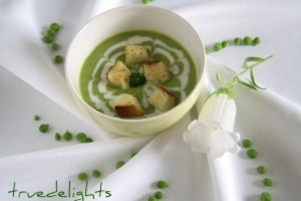 Supa crema de mazare verde de post