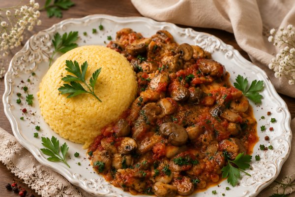 Tocanita delicioasa de ciuperci