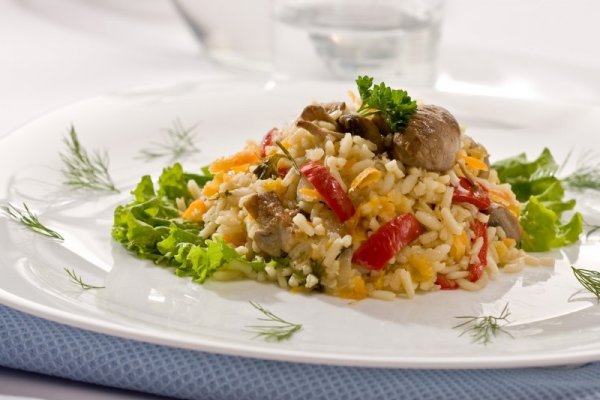 Risotto milanez cu ciuperci