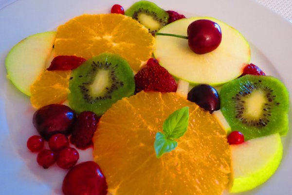 Salata de fructe rondele
