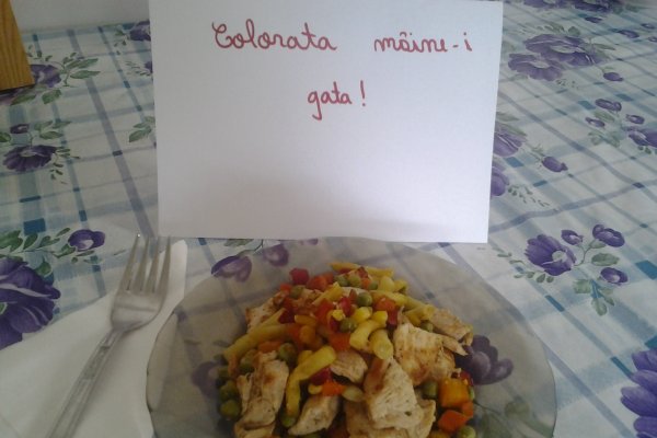 Salata de legume cu piept de pui