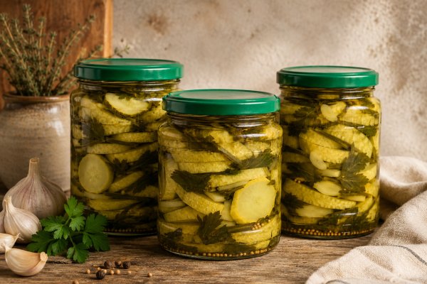 Dovlecei conservati pentru salata