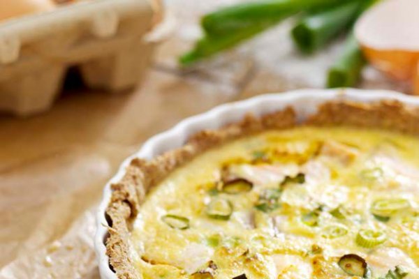 Quiche cu somon