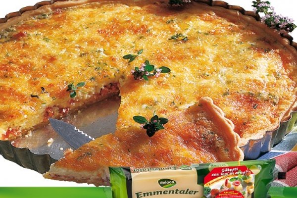 Quiche Lorraine cu emmentaler Delaco