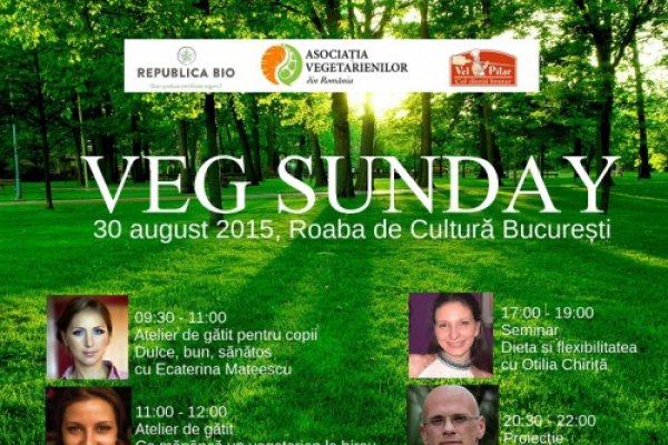 Veg Sunday la Roaba de Cultura - ateliere de gatit pentru vegetarieni