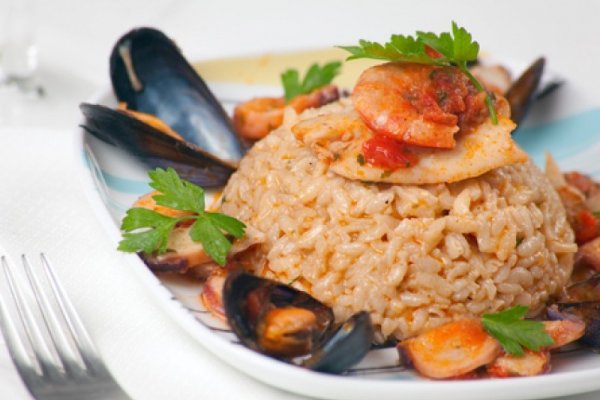 Risotto cu fructe de mare