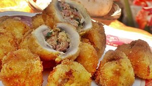 Ciuperci pane umplute
