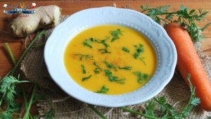 Supa Crema de Morcovi, Mere si Ghimbir - de post, pregatita cu blenderul Oster