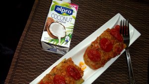Dovlecei cu carne si crema de cocos