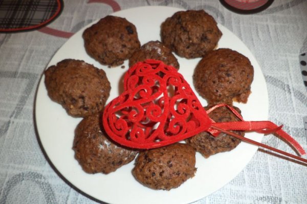 Cookies cu banane, unt de arahide si fulgi de ciocolata