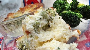 Sufleu de branza cu brocoli