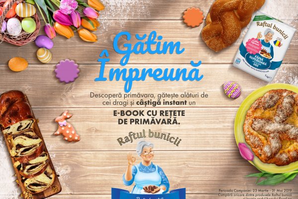 Gătește împreună cu cei dragi delicii de primăvară și poți câștiga un coș cu bunătăți!